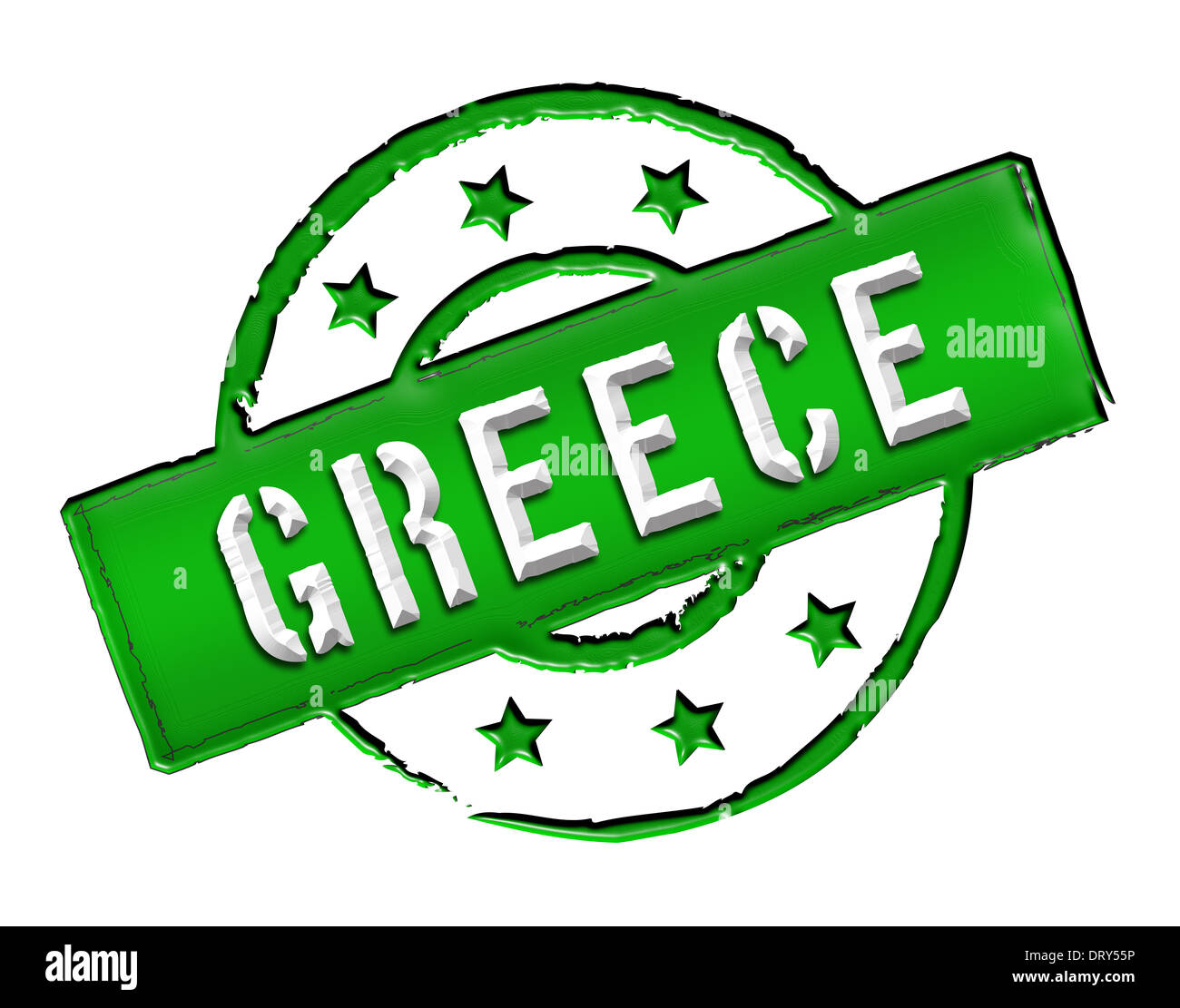 Grèce - timbre Banque D'Images