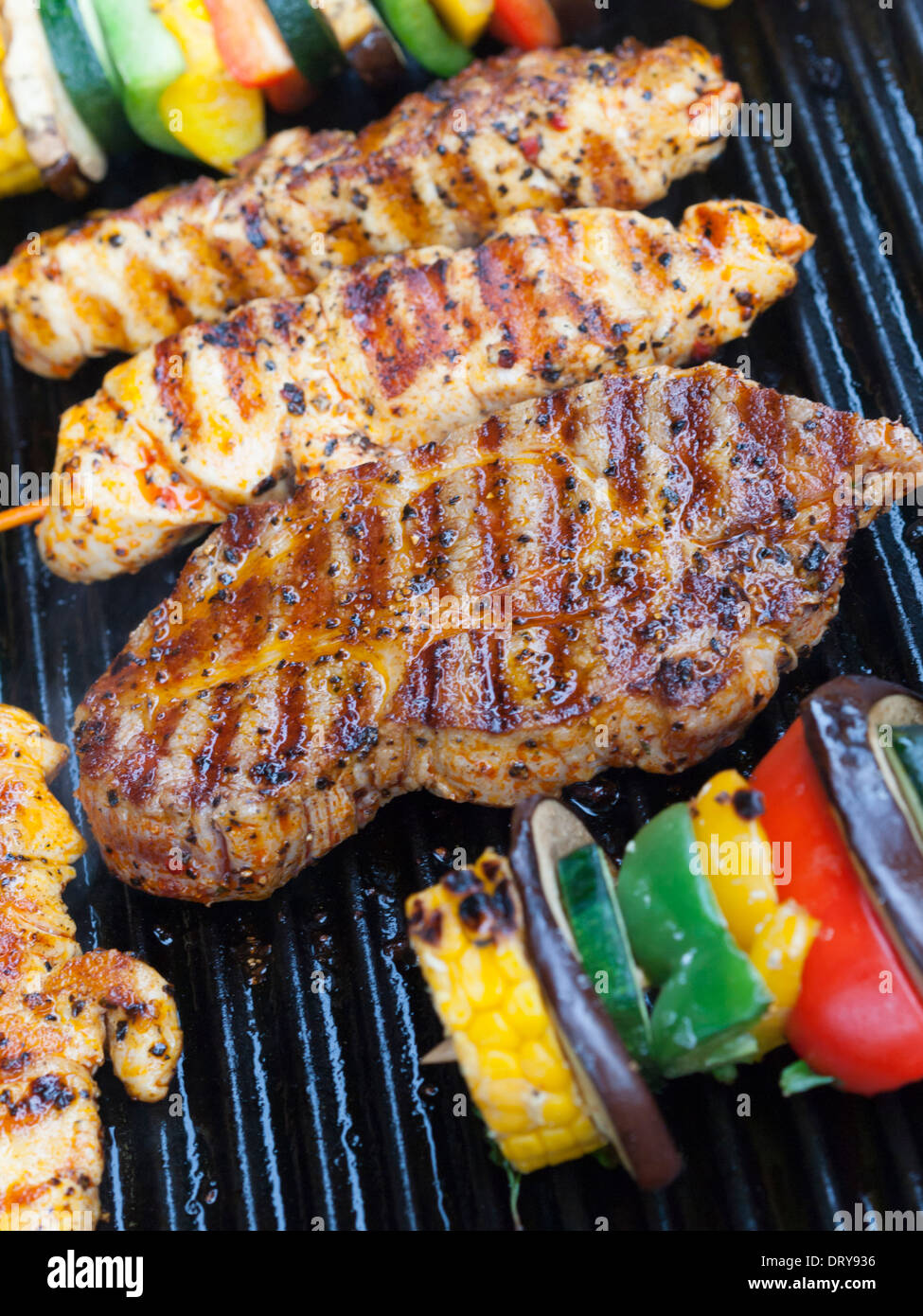 Des aliments délicieux barbecue Banque D'Images