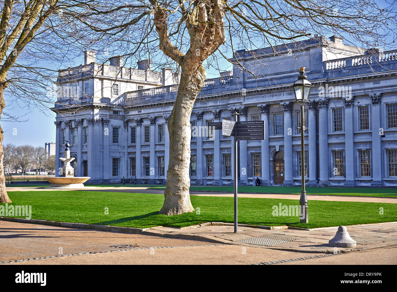 L'Old Royal Naval College est la pièce maîtresse de l'architecture Maritime Greenwich Banque D'Images