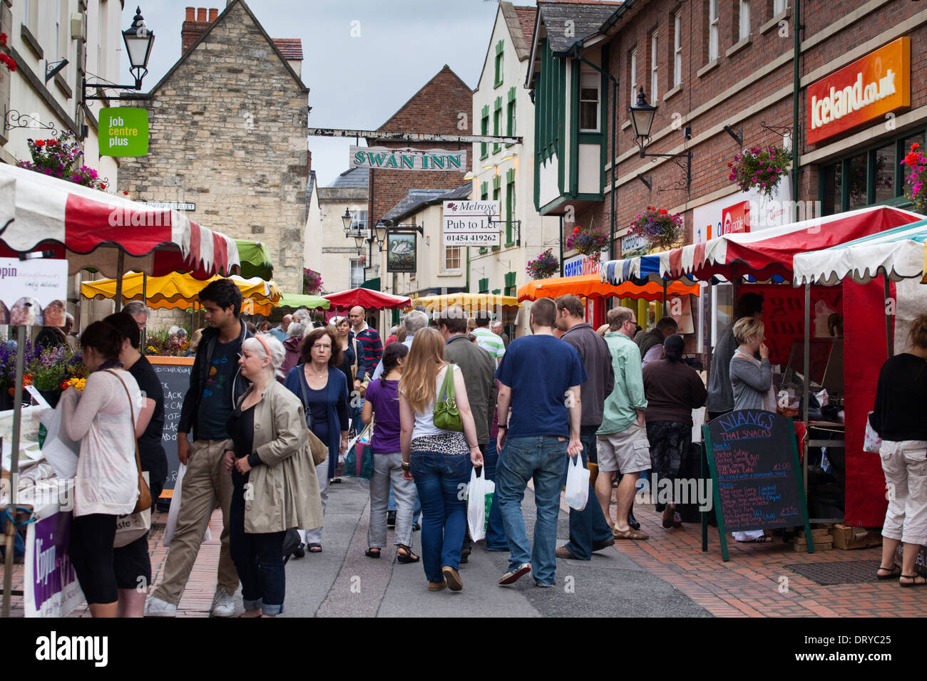 Stroud Farmers' Market, Gloucestershire UK Banque D'Images