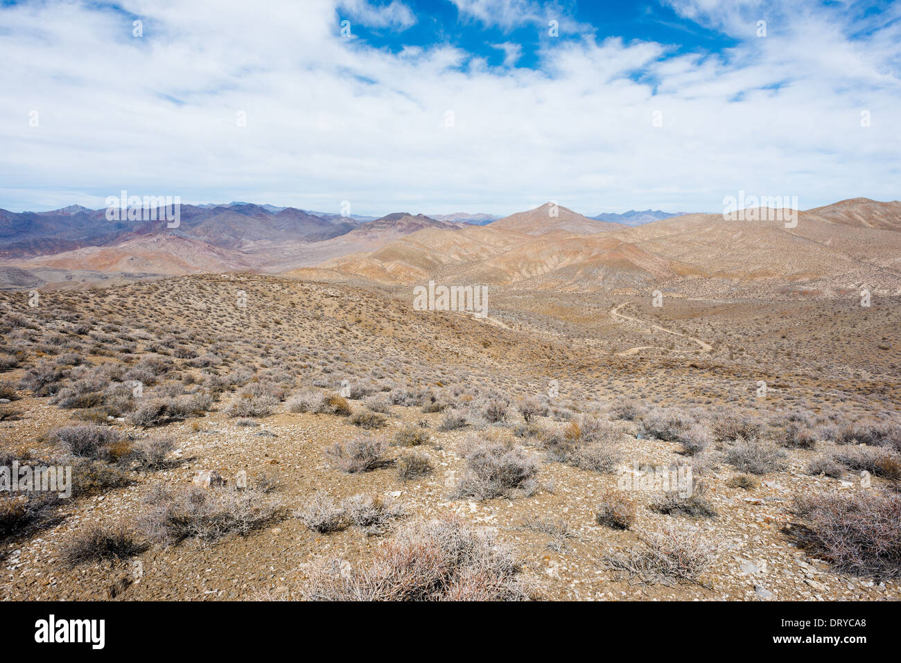 Le paysage du Parc National de la vallée de la mort Banque D'Images