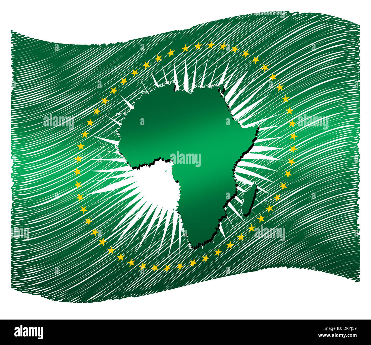 Esquisse - Afrique Banque D'Images