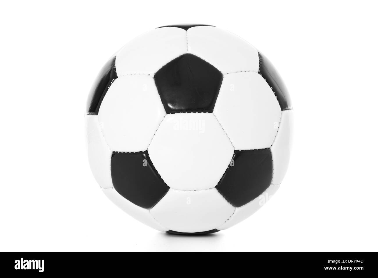 Ballon de football standard. Le tout sur fond blanc. Banque D'Images