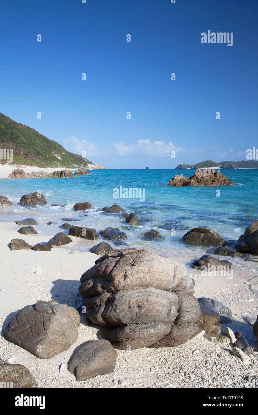 Nishibama Beach, Aka Island, îles Kerama, Okinawa, Japon Banque D'Images