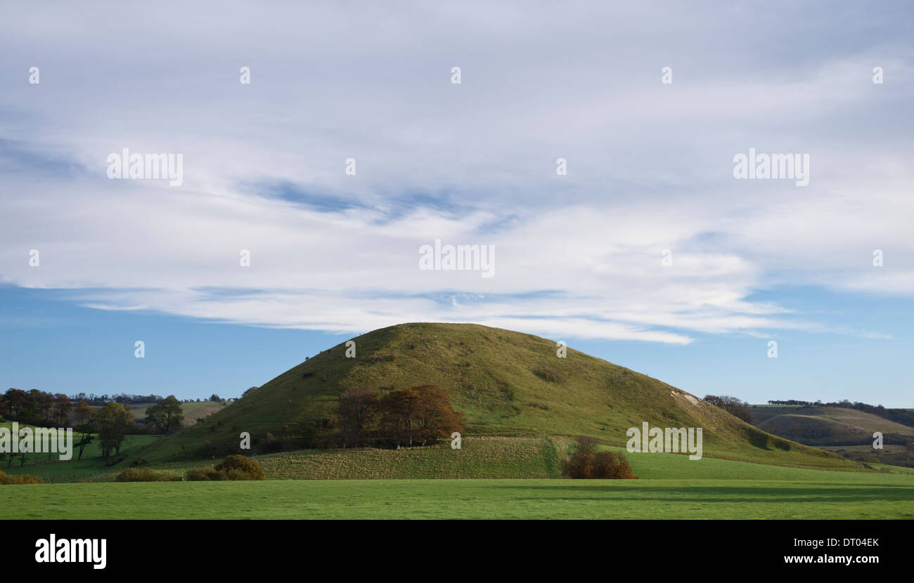 Le pavillon d'distinctif HIll près de Folkestone, qui se trouve dans le Kent Downs ; la moitié est de la North Downs. Banque D'Images