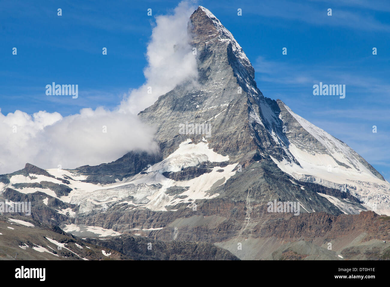 Monte Cervino, ou Matterhorn, swiss mountain. Banque D'Images