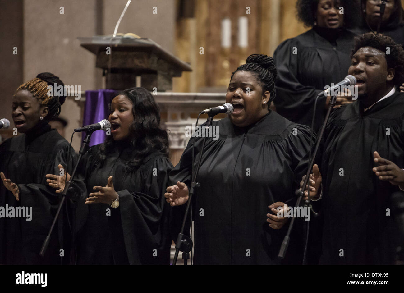 Tri State Ghospel Masse Chorale, décembre 2012, Rome, Italie Banque D'Images