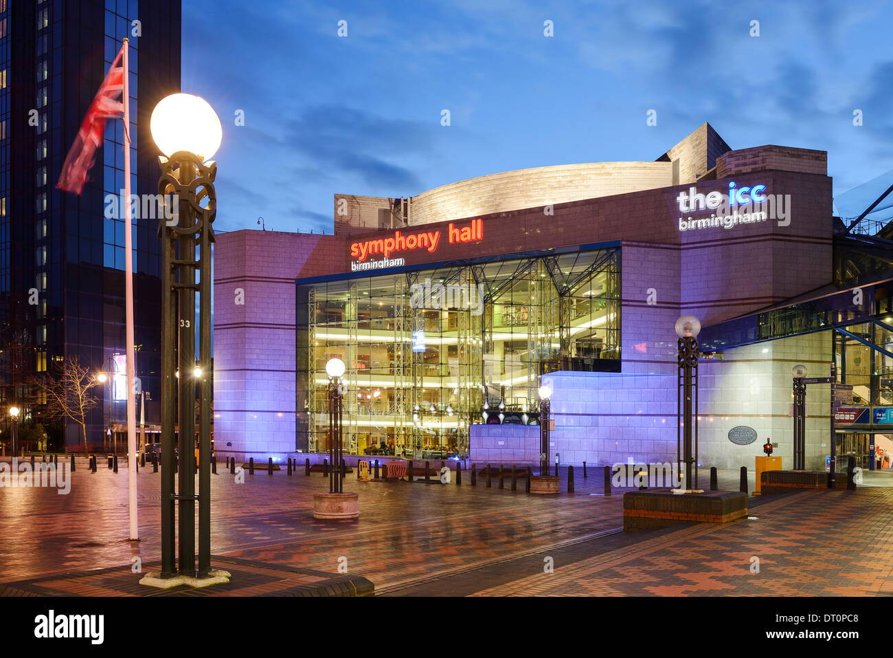 Le Symphony Hall et la CCI dans Centenary Square Birmingham Banque D'Images