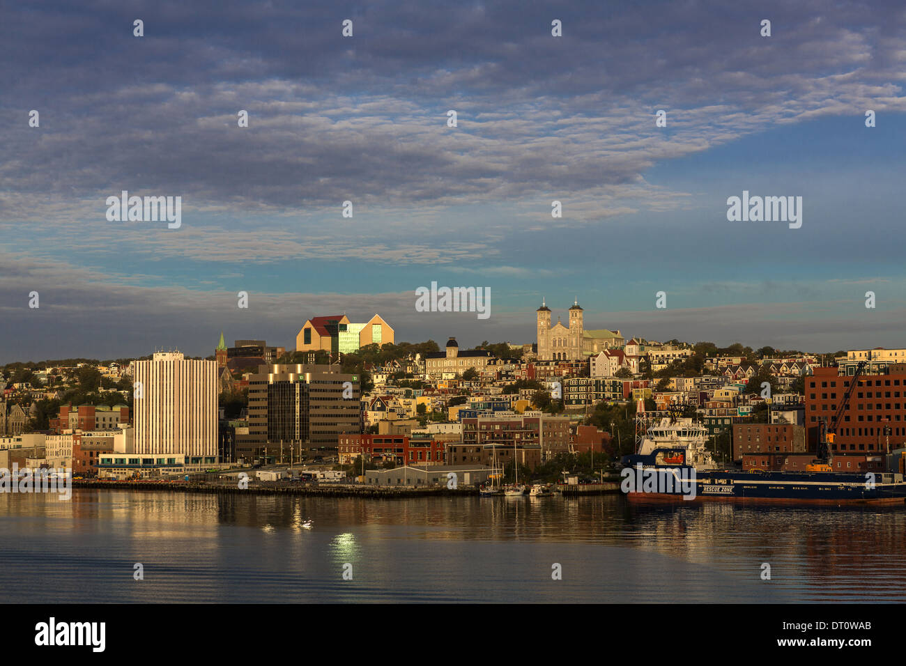 Vue front de mer de St John's Terre-Neuve Canada Banque D'Images