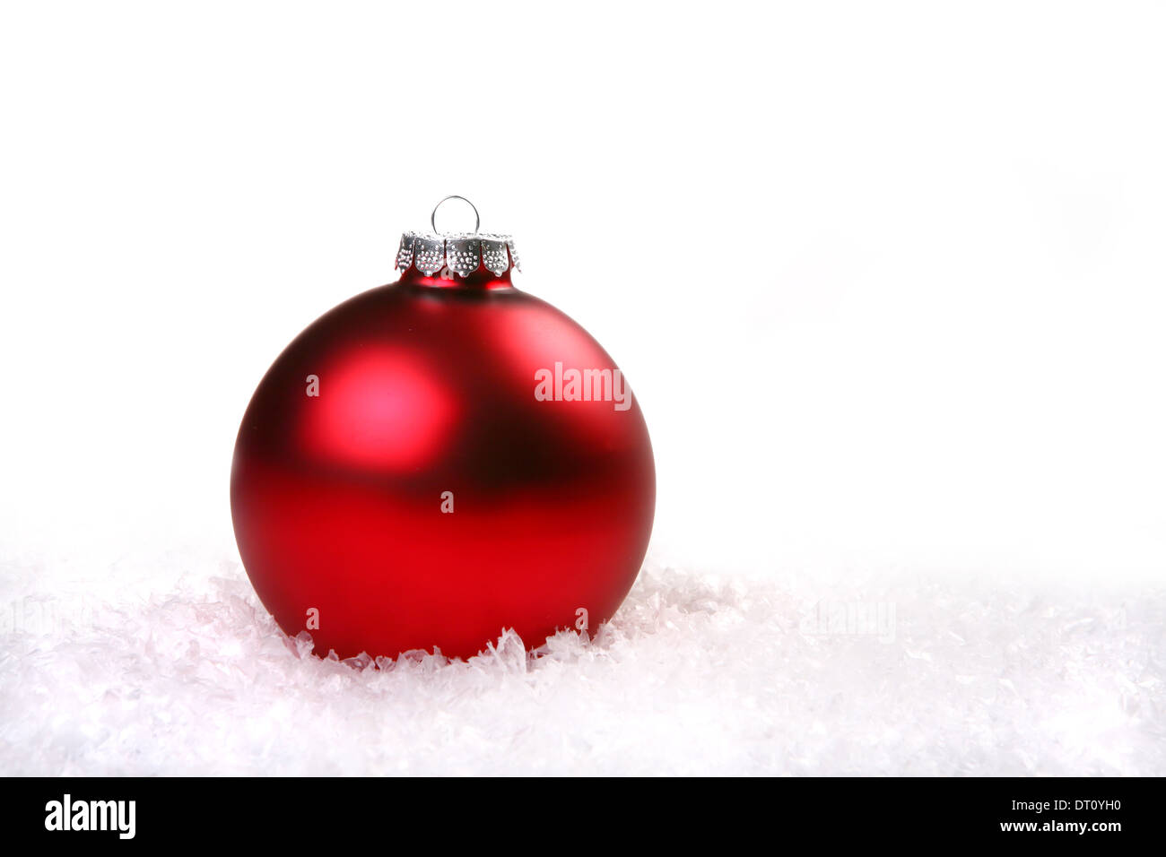 Maison de vacances Ornement de Noël dans la neige avec copie Espace Banque D'Images