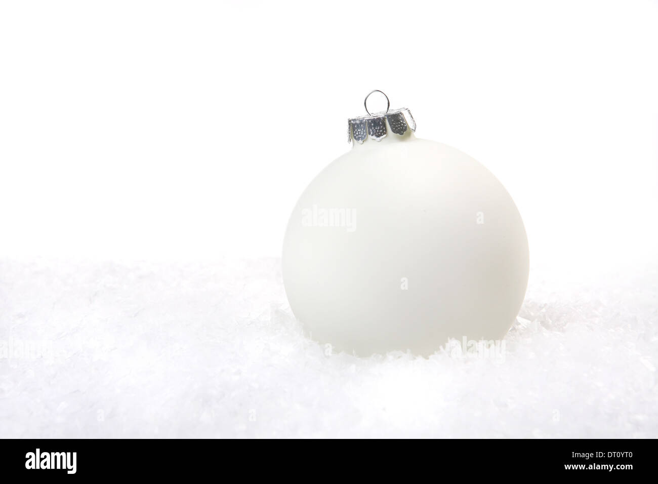 Maison de vacances Ornement de Noël dans la neige avec copie Espace Banque D'Images