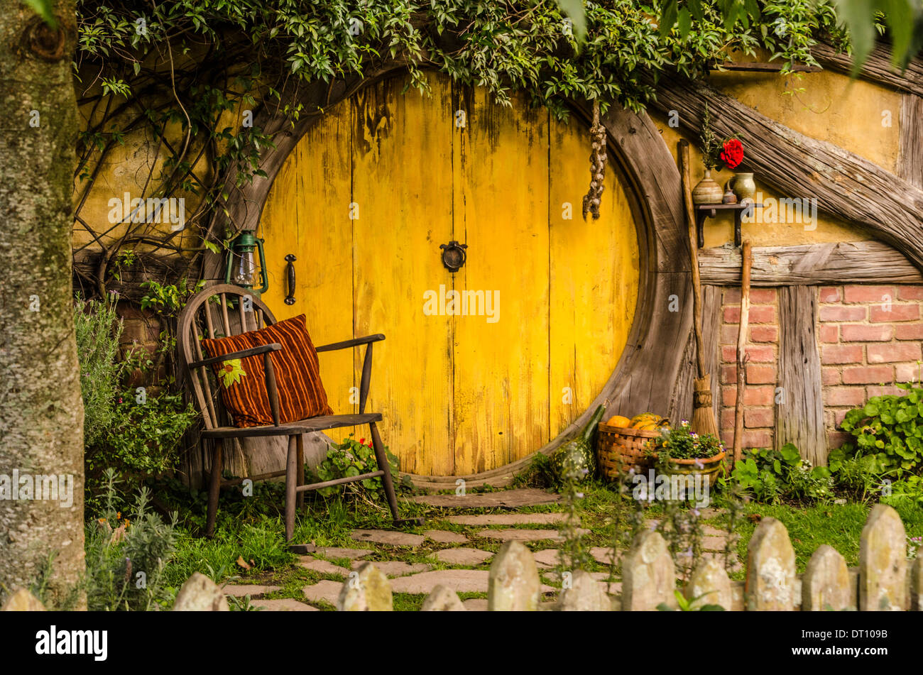 Hobbitebourg Banque D'Images
