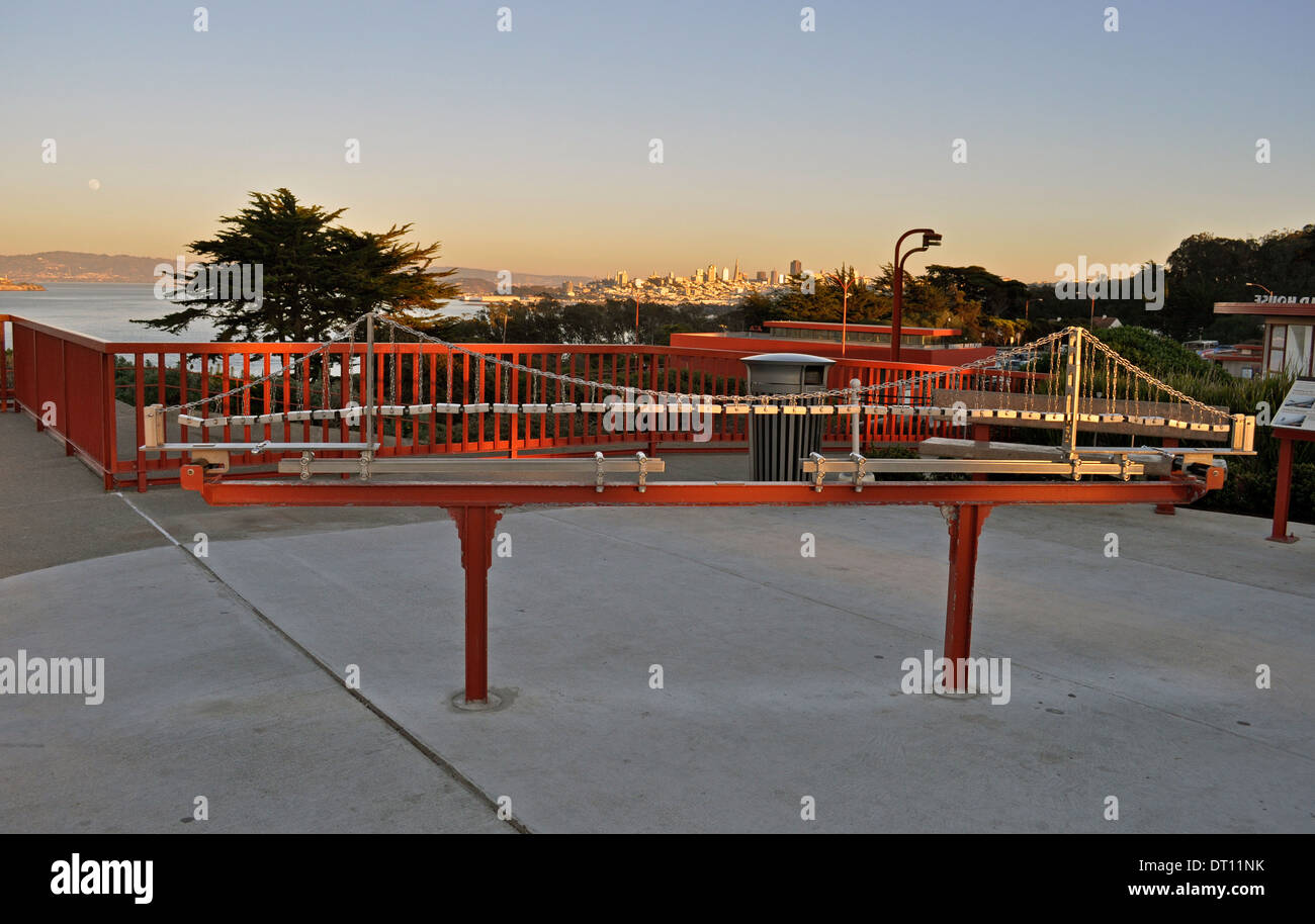 Golden Gate Bridge de modes de vibrations d' Banque D'Images