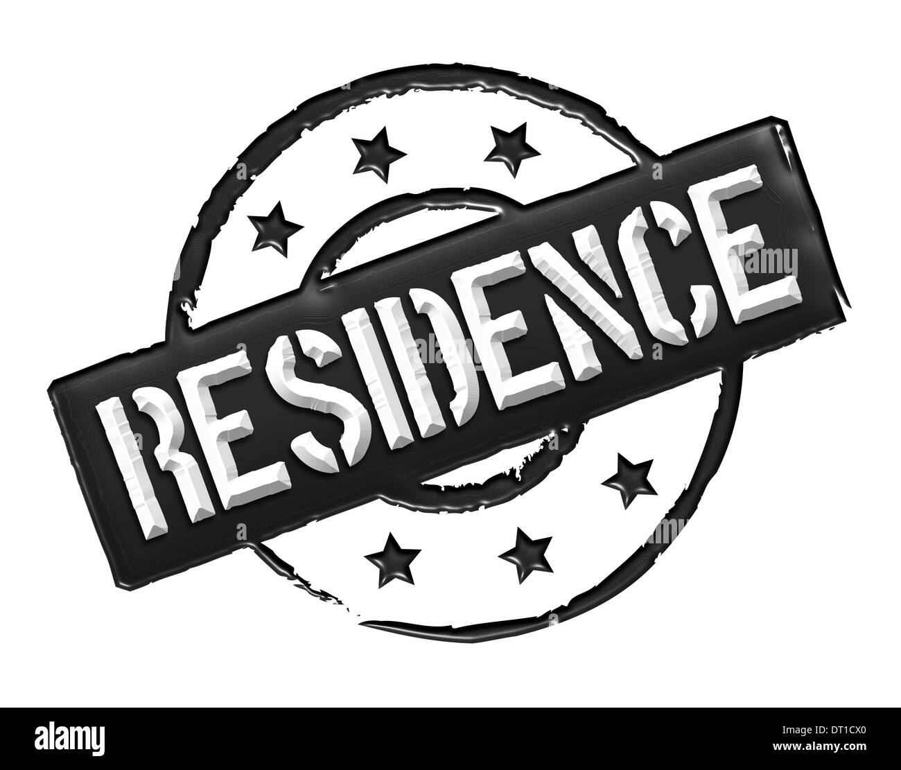 Residence - Noir Banque D'Images