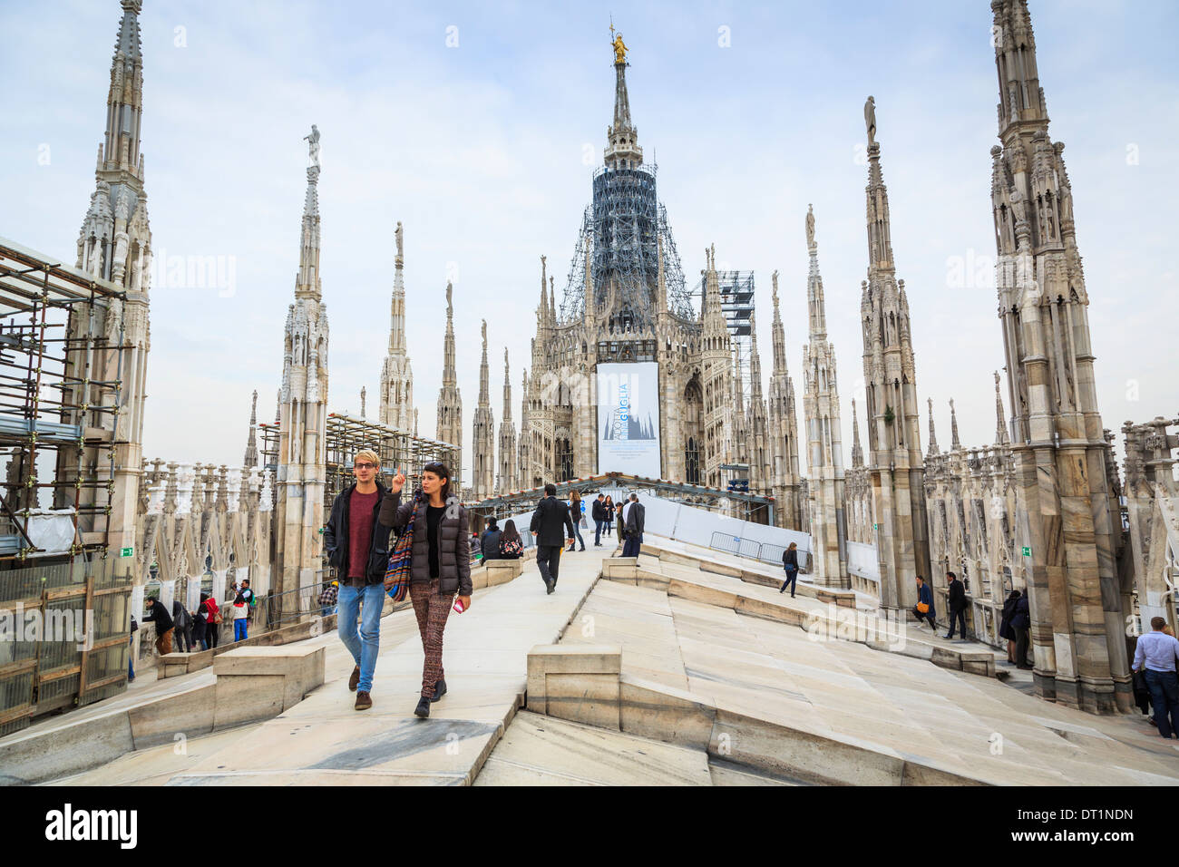 Duomo (cathédrale), Milan, Lombardie, Italie, Europe Banque D'Images