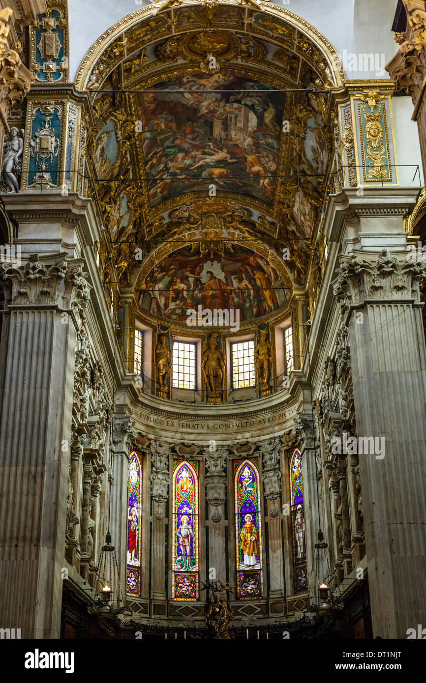 La Cathédrale San Lorenzo, Gênes, Ligurie, Italie, Europe Banque D'Images