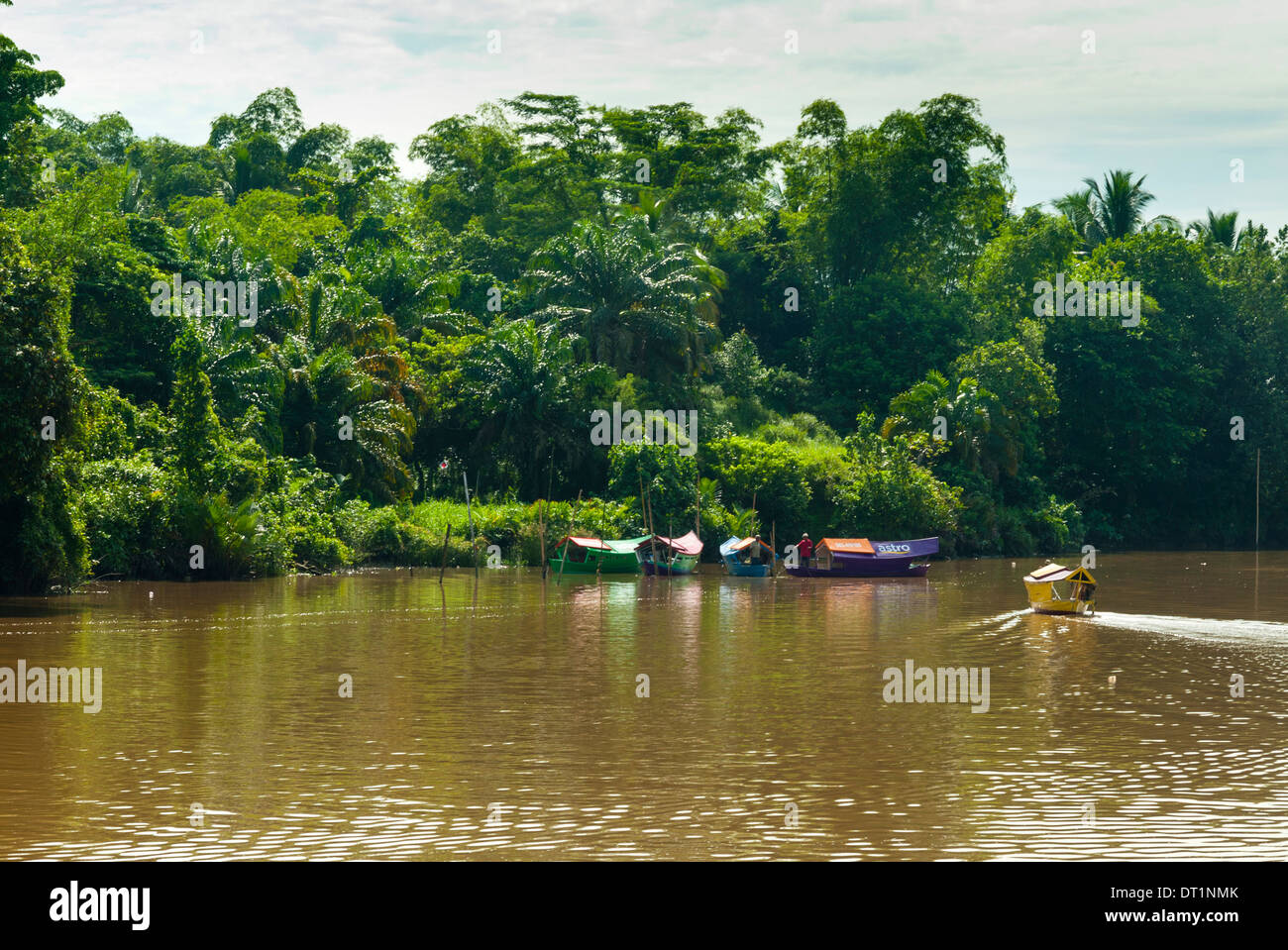 La rivière Sarawak (Sungai Sarawak Kuching, Sarawak, Malaisie, Bornéo, Malaisie, en Asie du sud-est, d'Asie, Banque D'Images