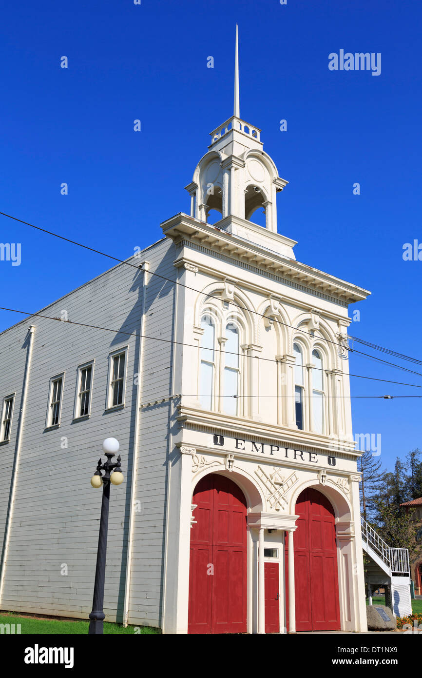 Fire Station dans le musée historique, Kelley Park, San Jose, Californie, États-Unis d'Amérique, Amérique du Nord Banque D'Images