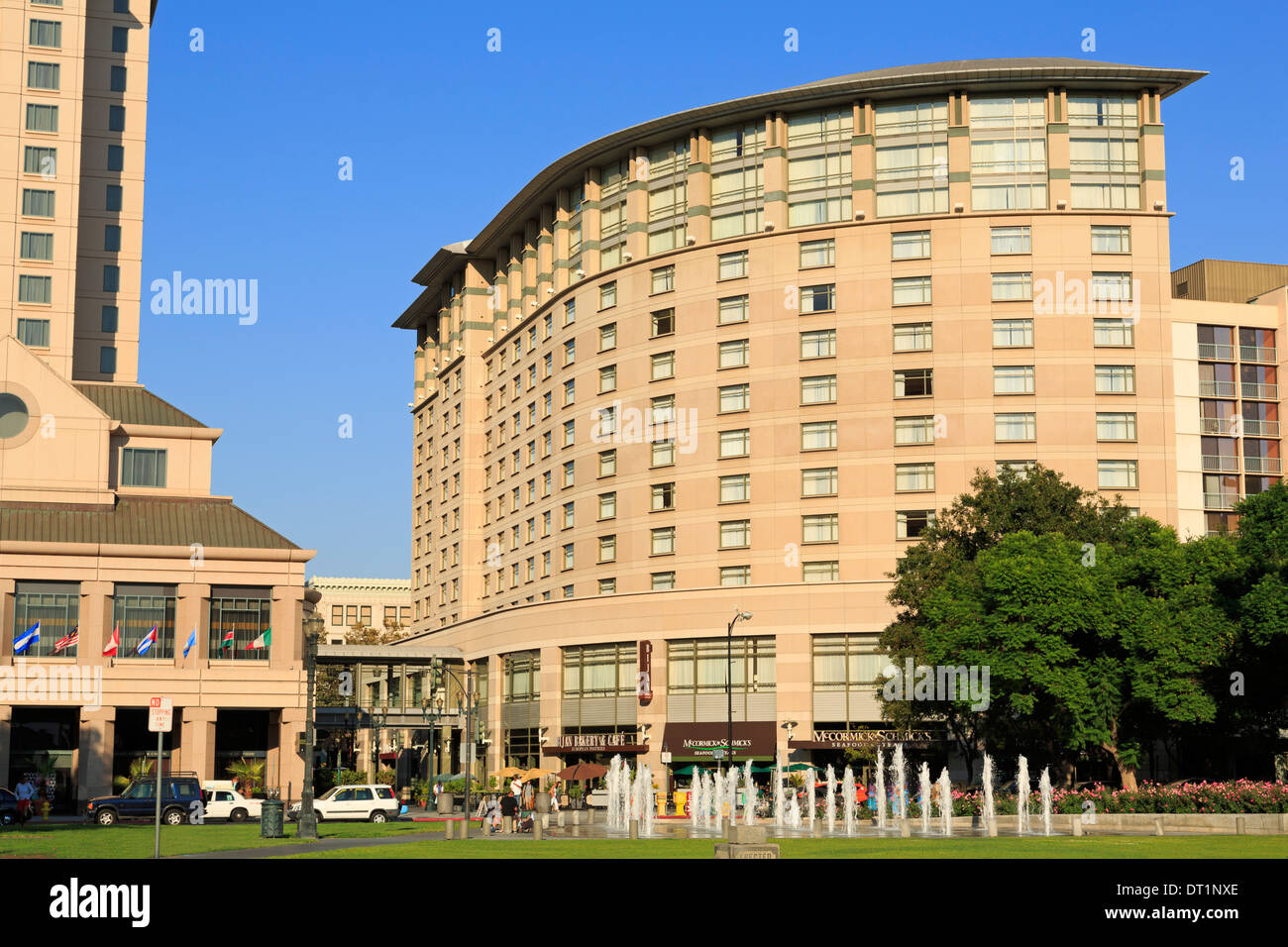 Ceasar Chavez Plaza, San Jose, Californie, États-Unis d'Amérique, Amérique du Nord Banque D'Images