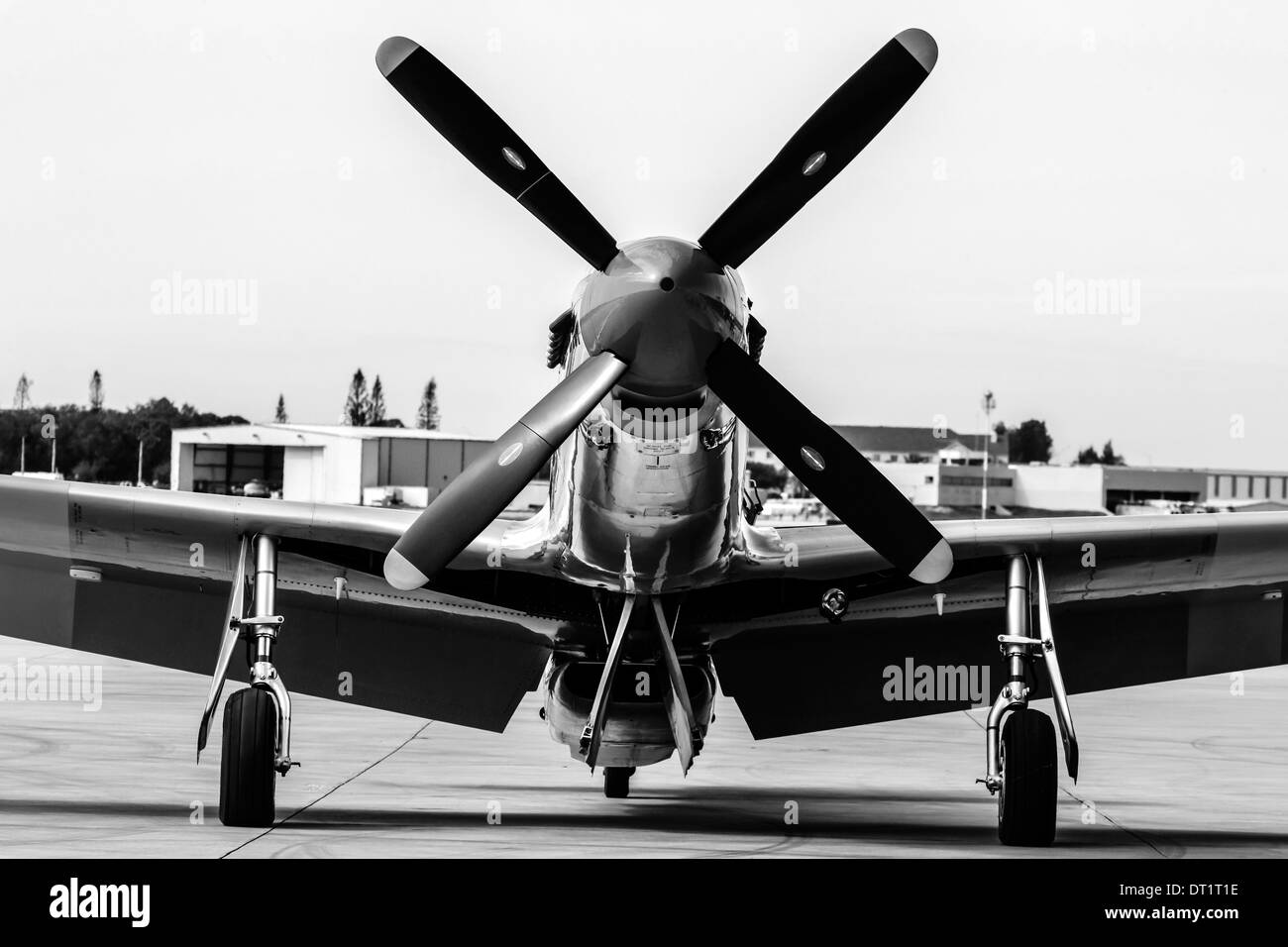 A WW2 P51 Mustang avion de chasse de l'USAAF Banque D'Images