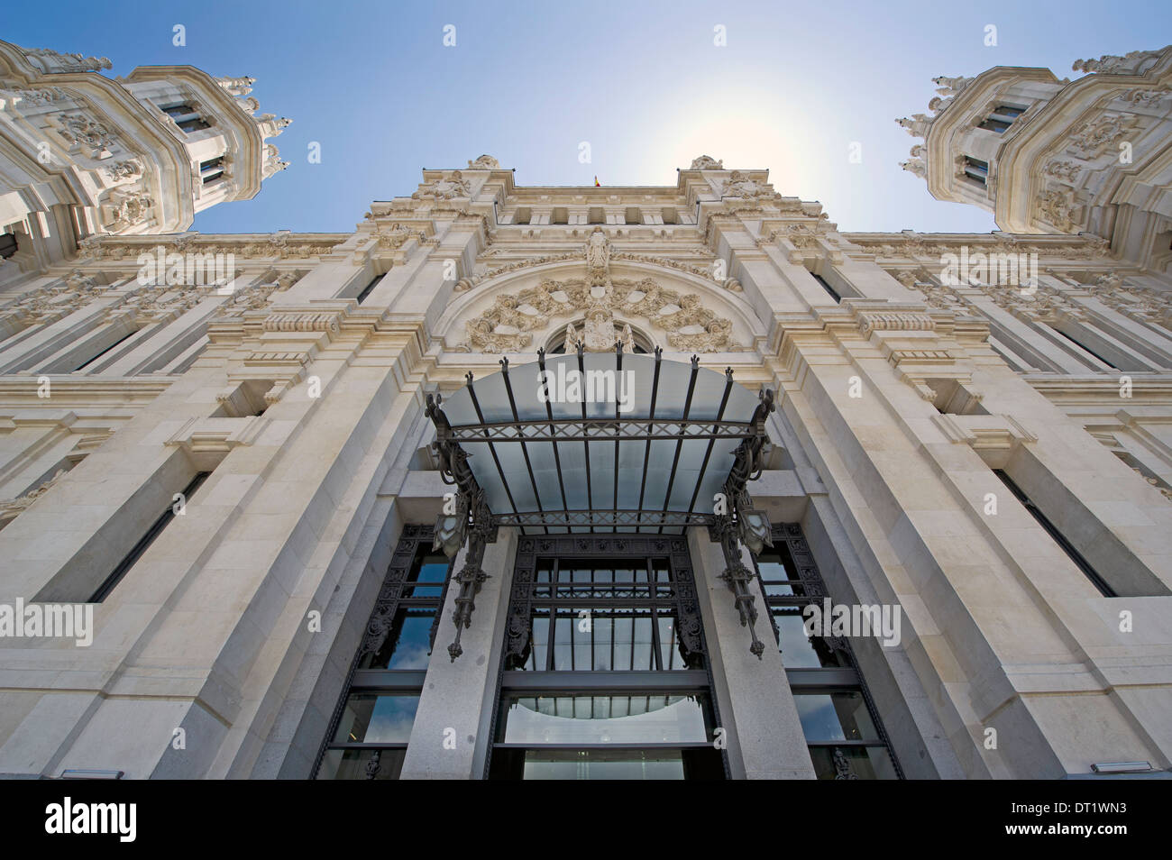 Mairie de Madrid (Cibeles Palace façade) Banque D'Images