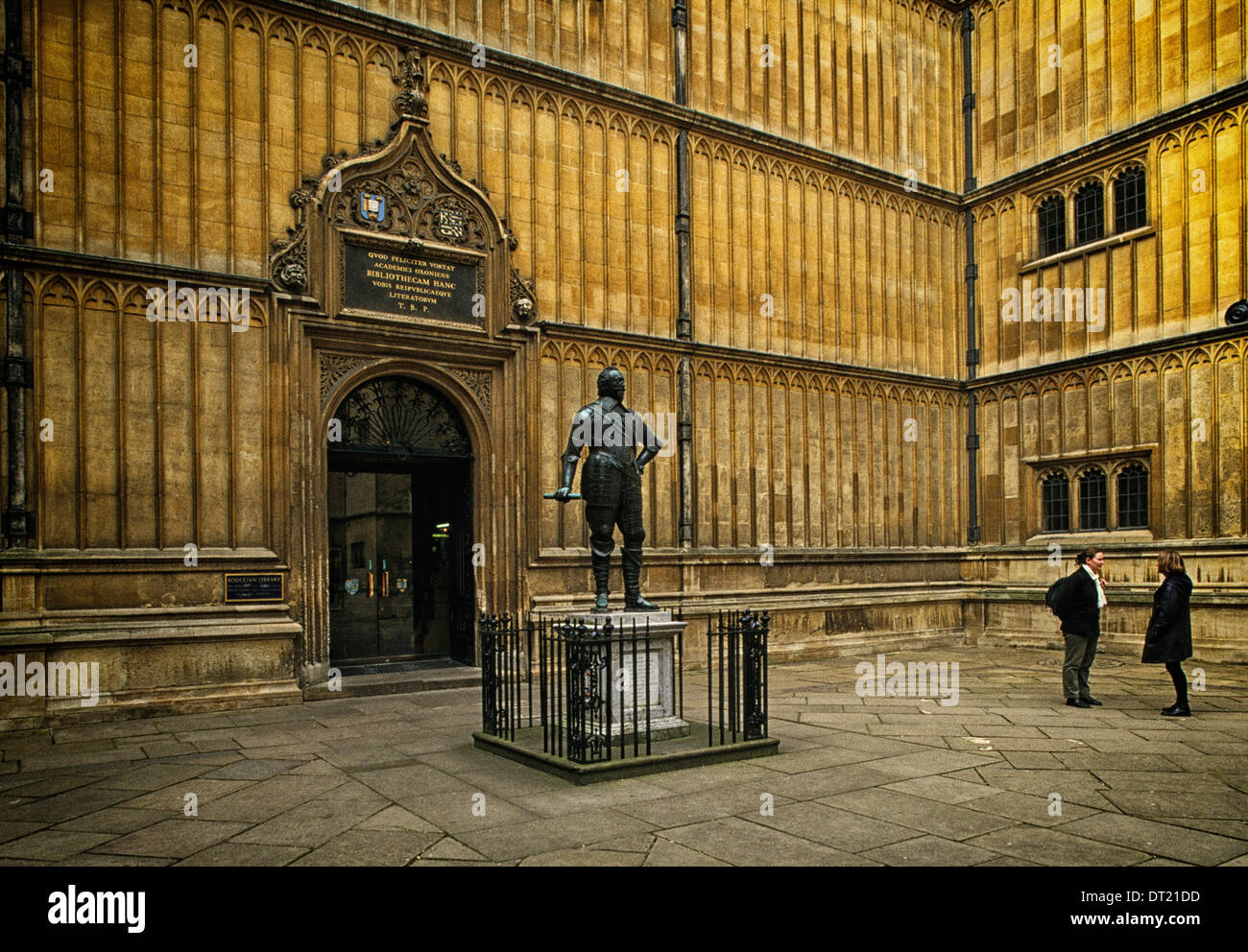 Ancienne école Quadrangle, Bodleian Library, Oxford, UK Banque D'Images