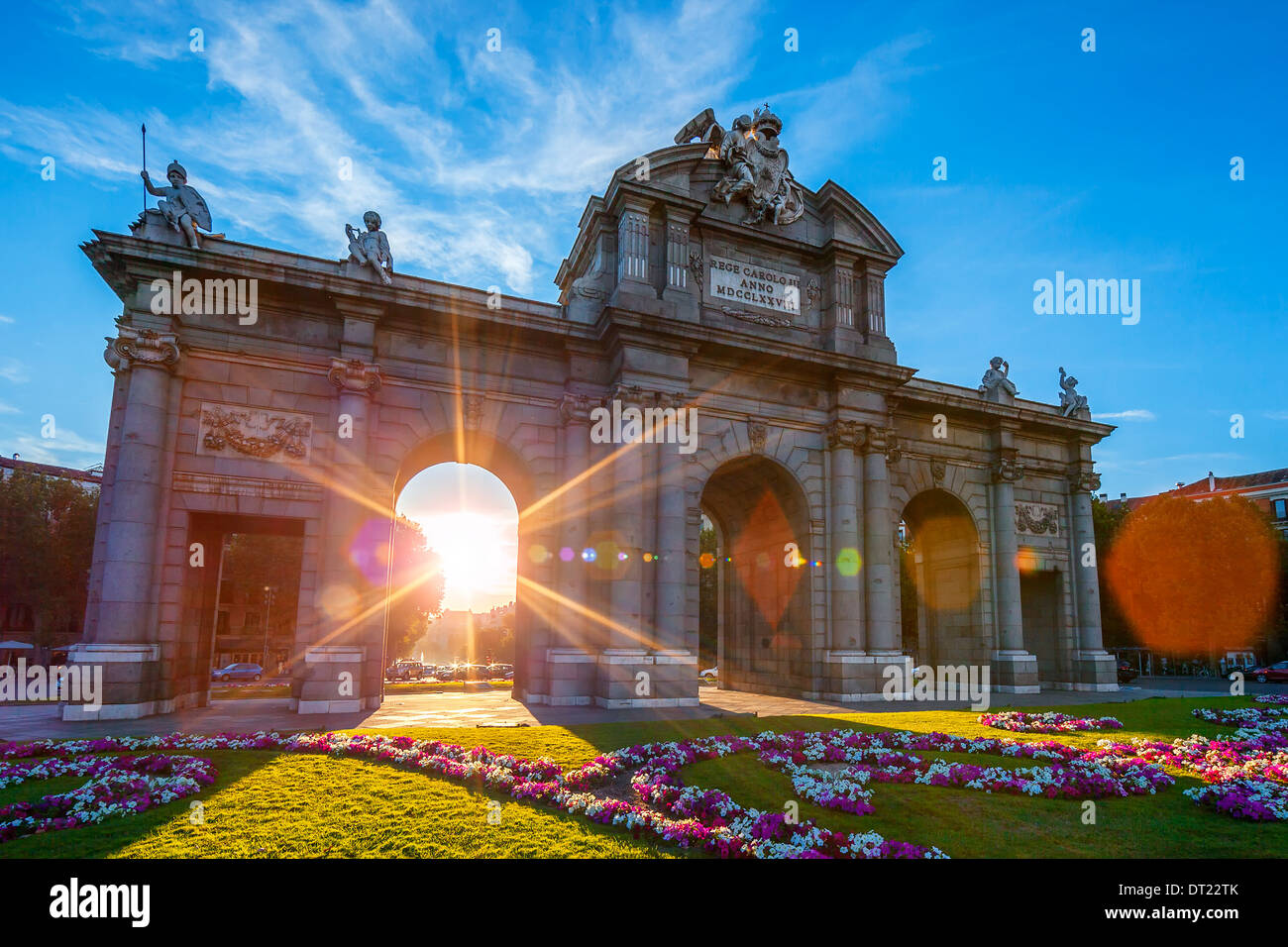 Puerta de Alcala situé à Madrid, Espagne Banque D'Images