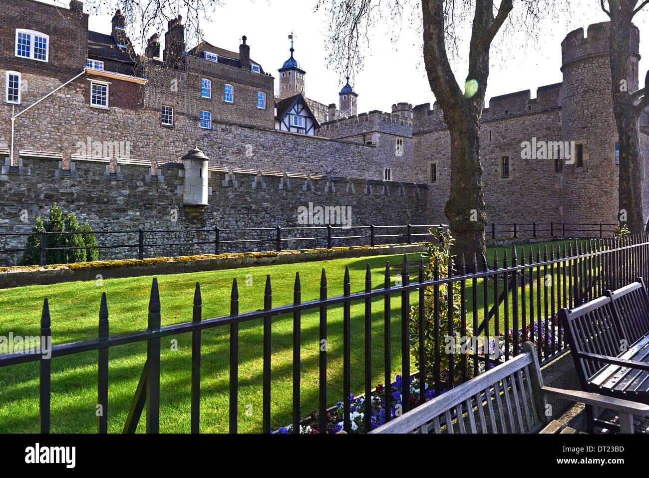 La Tour de Londres : le palais royal et forteresse, plus communément connu sous le nom de la Tour de Londres Banque D'Images