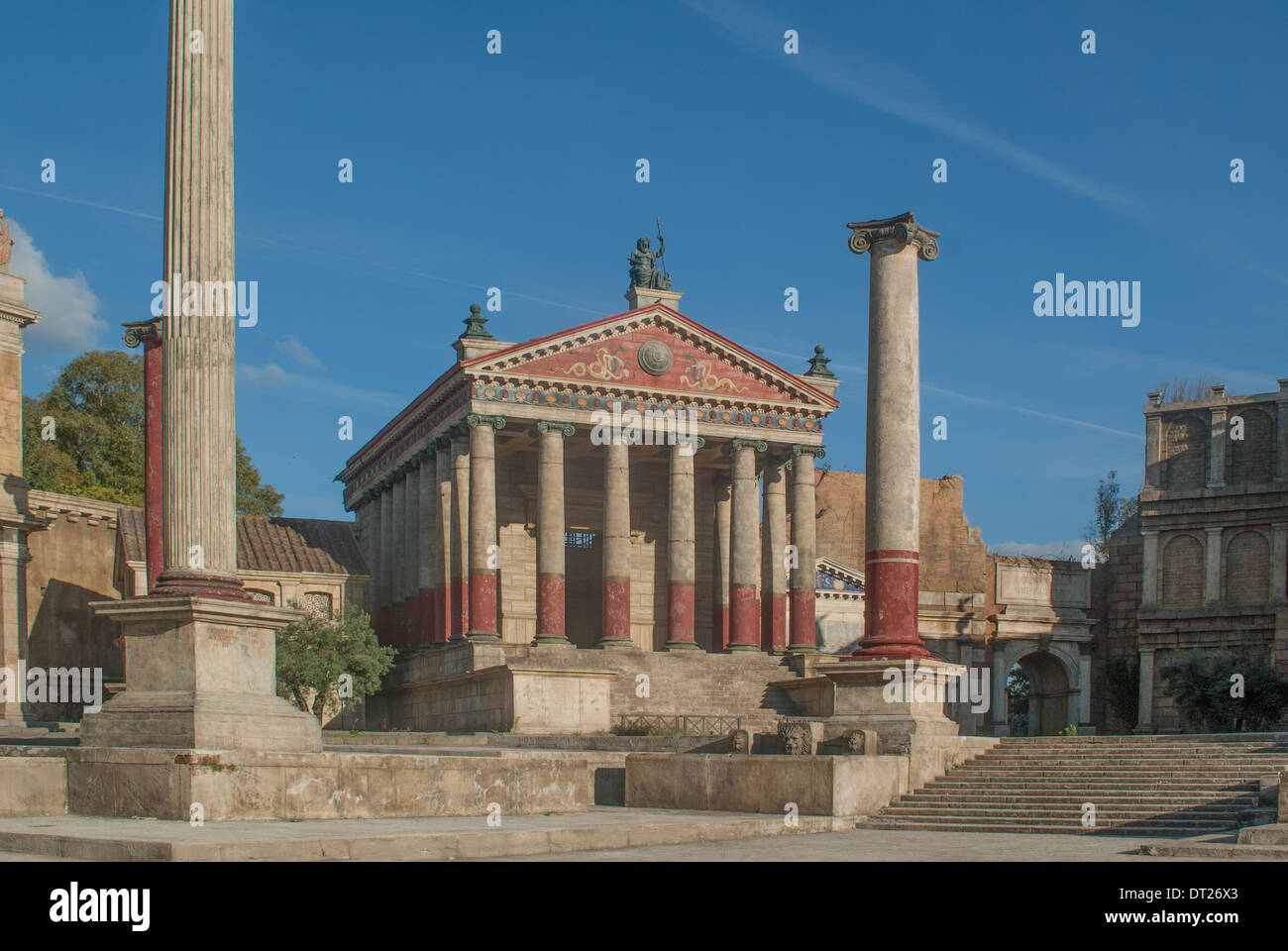 Les studios de cinéma cinecitta cinecitta rome forum romain Banque D'Images