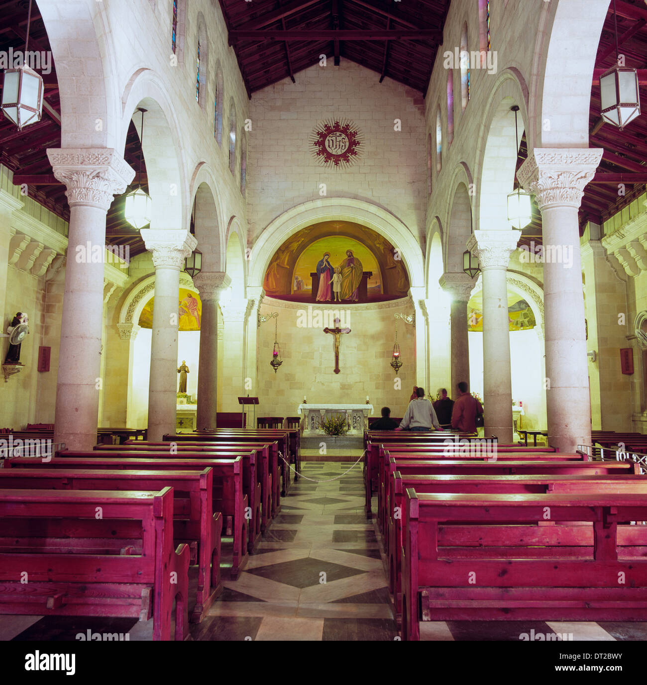 Eglise de Saint Joseph Nazareth Israël Moyen-orient Banque D'Images