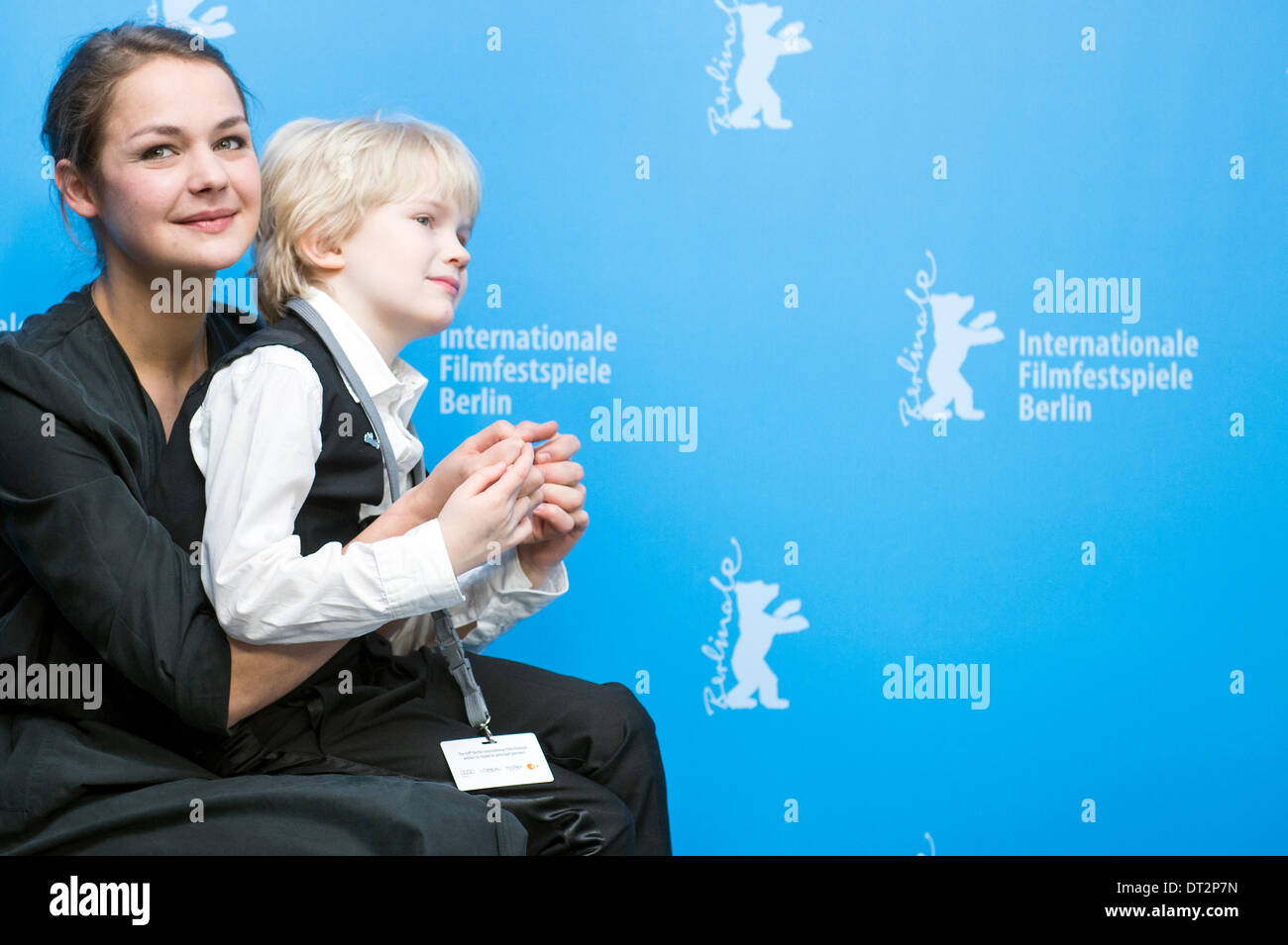 Berlin, Allemagne. Le 7 février 2014. Réalisateur Edward Berger a présenté le nouveau film 'Jack' dans Berlinale avec les acteurs Ivo Pietzcker et Luise Heyer. Goncalo Silva/Alamy Live News. Banque D'Images