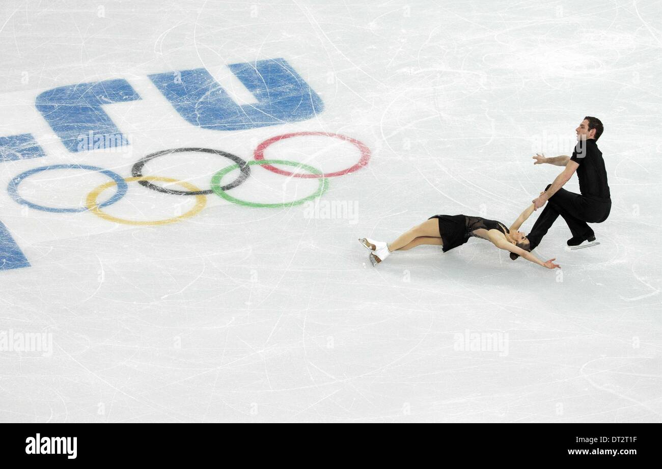 Sochi, Russie. Feb 6, 2014. 2014 - Jeux Olympiques d'hiver de Sotchi, en Russie.Figure skating - compétition d'équipe Crédit : Jeff Cable/ZUMAPRESS.com/Alamy Live News Banque D'Images