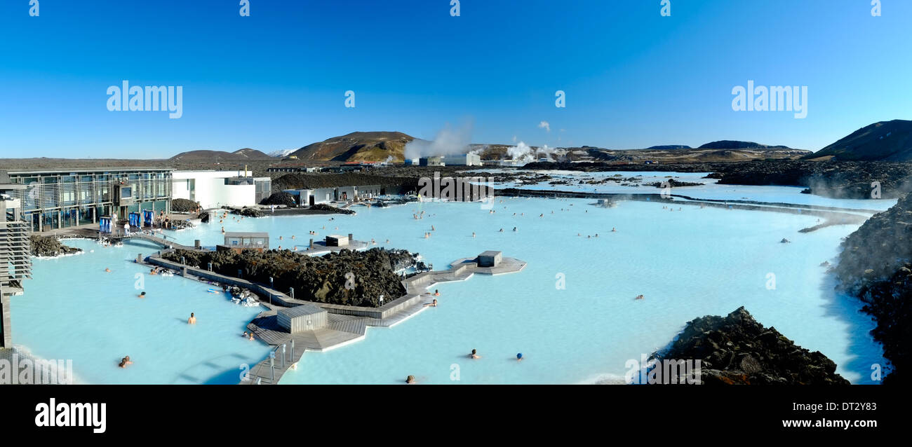 Blue Lagoon , Svartsengi, Islande, régions polaires Banque D'Images