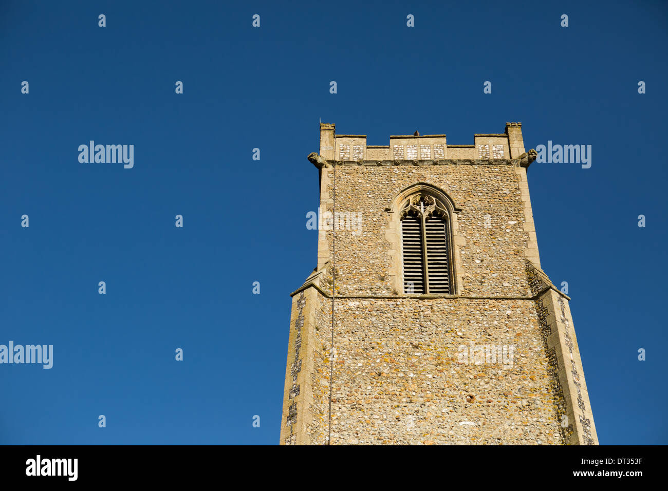 L'extérieur de l'Église Ranworth tower, Norfolk Broads, UK Banque D'Images