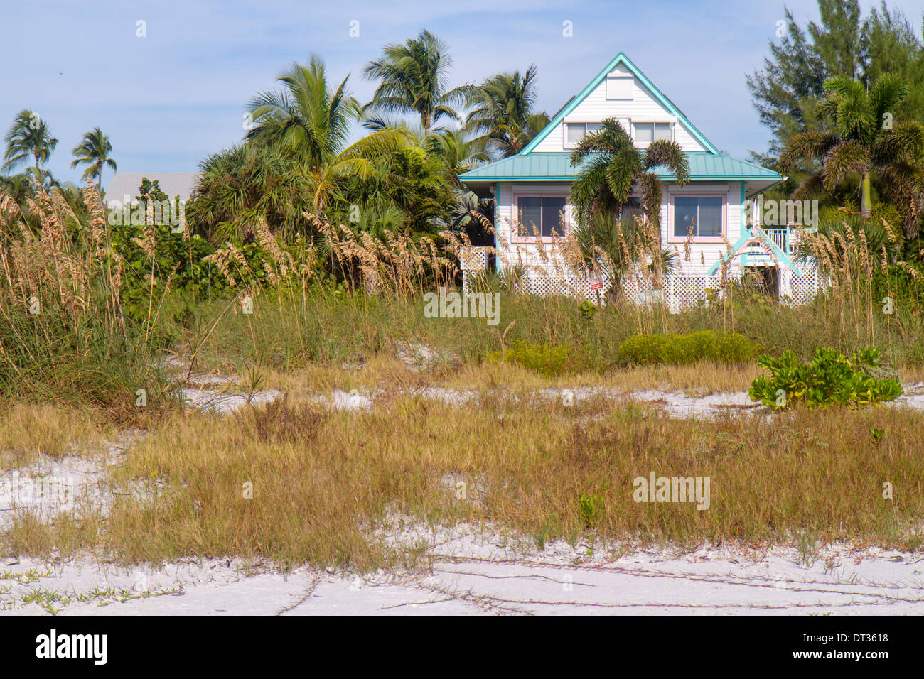 Florida Sanibel Barrier Island, Golfe du Mexique, plages, condominiums condos résidences appartements appartement plat Fla Banque D'Images