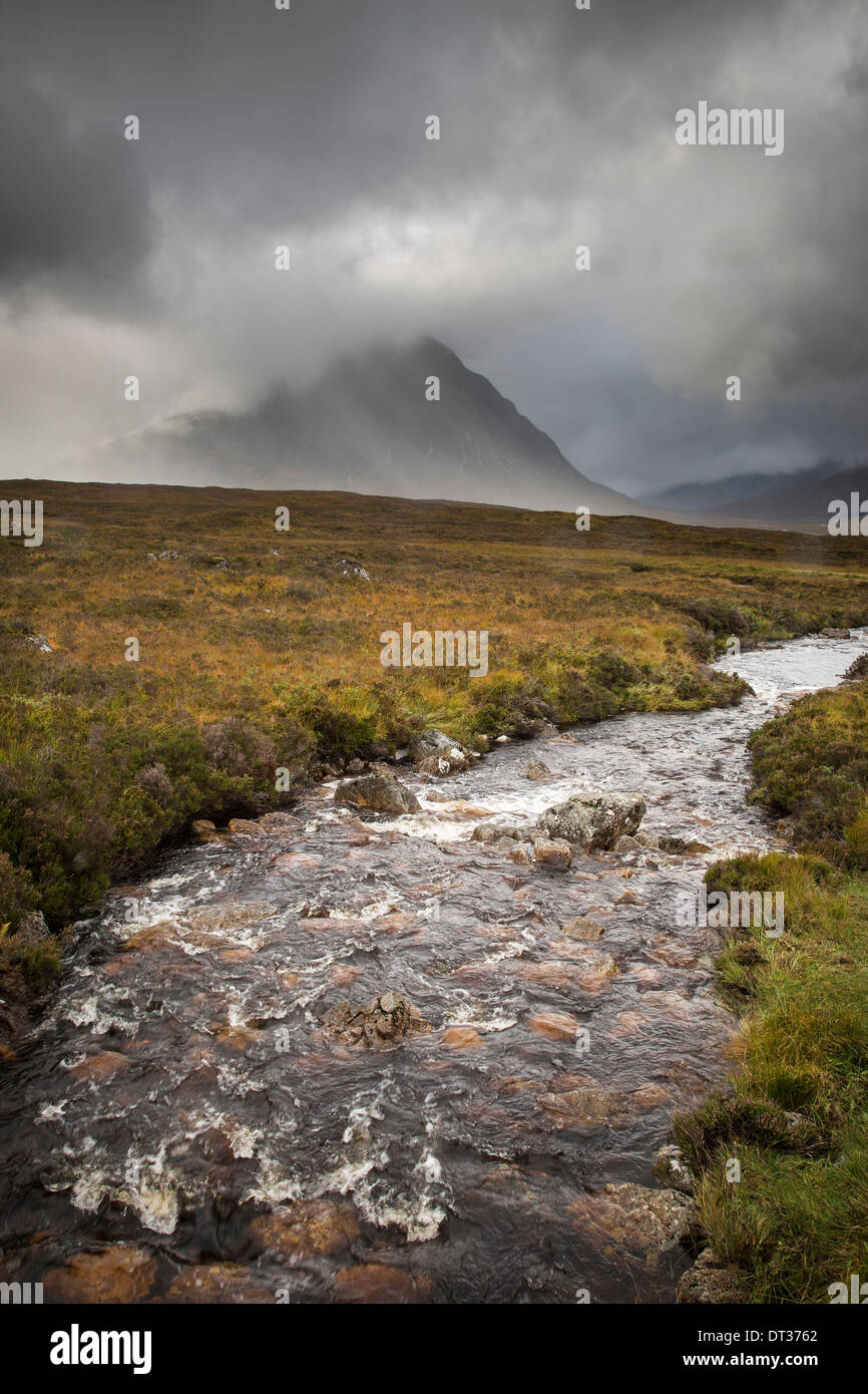 Buachaille Etive Mor de Blackrock Cottage, Glencoe, Ecosse Banque D'Images