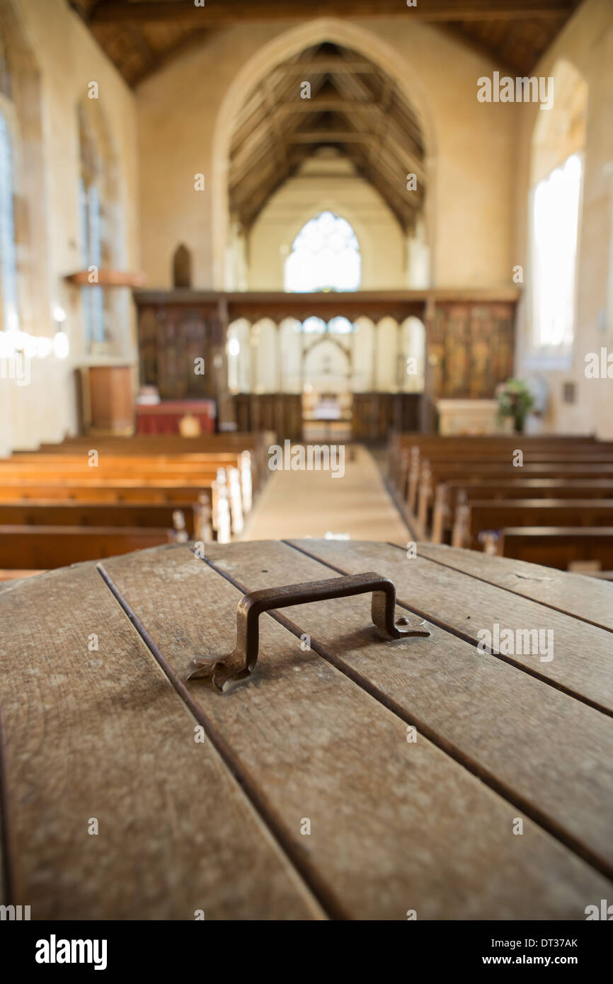 Intérieur de l'Église, nef, Ranworth Norfolk Broads, UK Banque D'Images