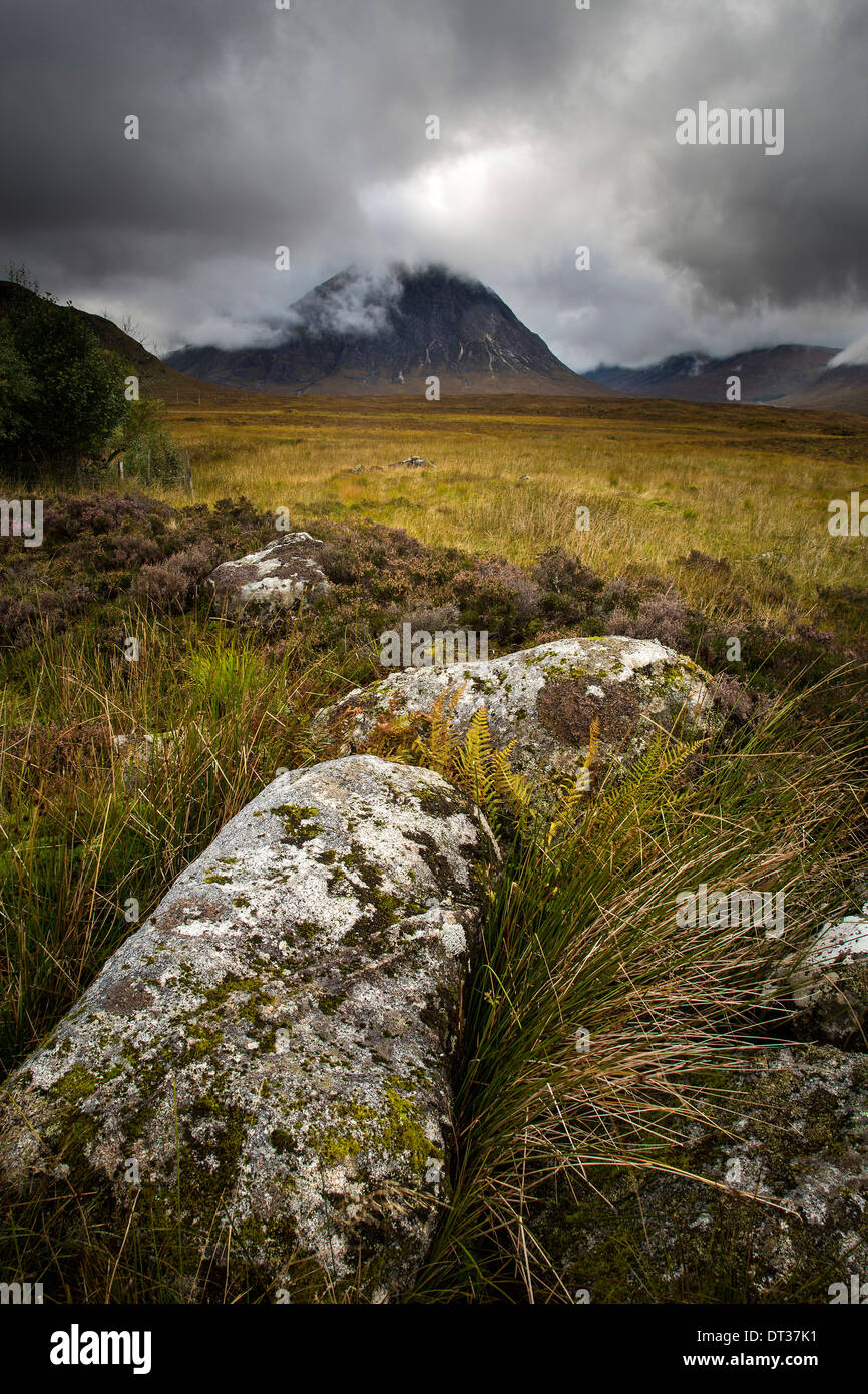 Buachaille Etive Mor de Blackrock Cottage, Glencoe, Ecosse Banque D'Images