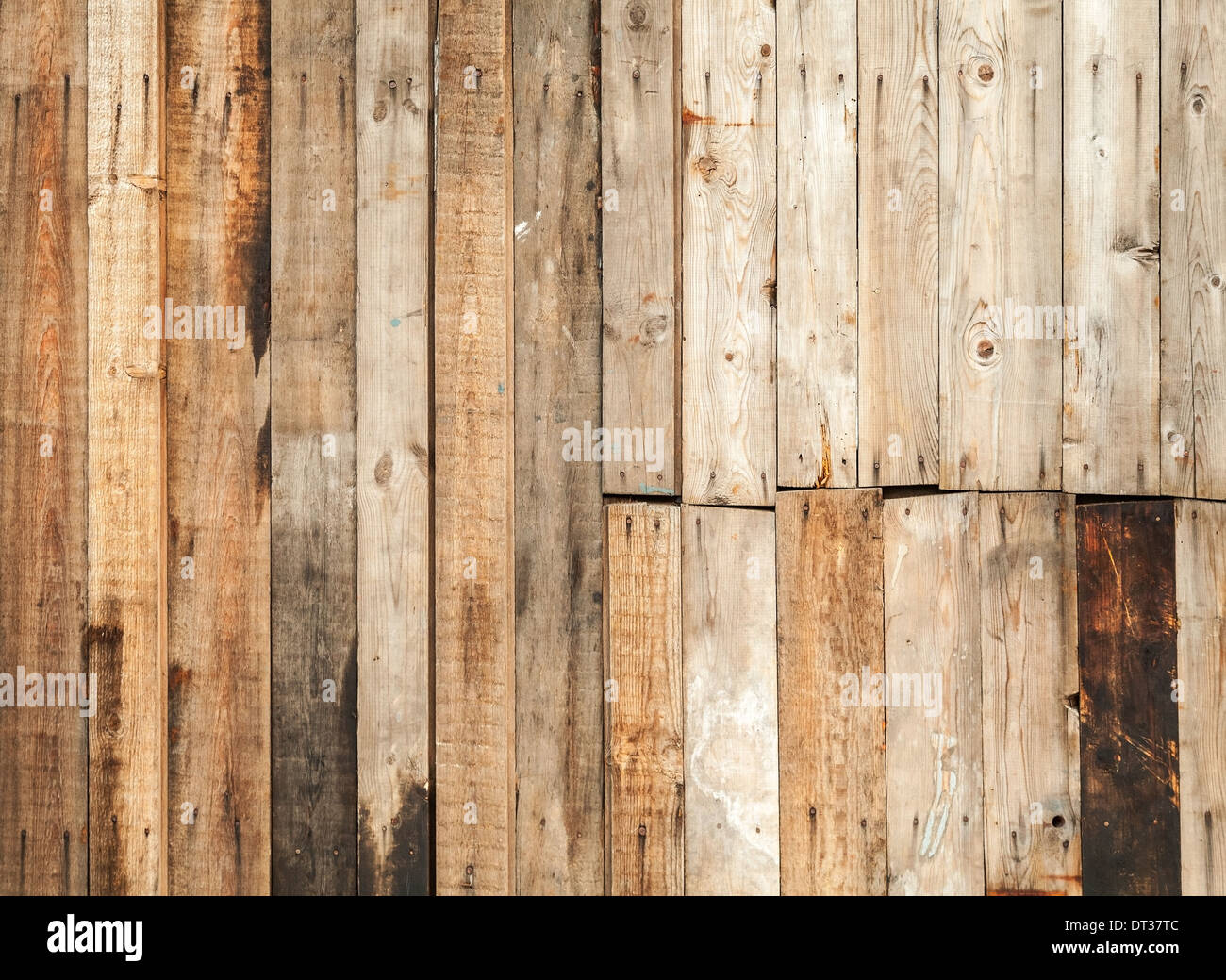 Vieille clôture en bois brun texture de fond photo Banque D'Images