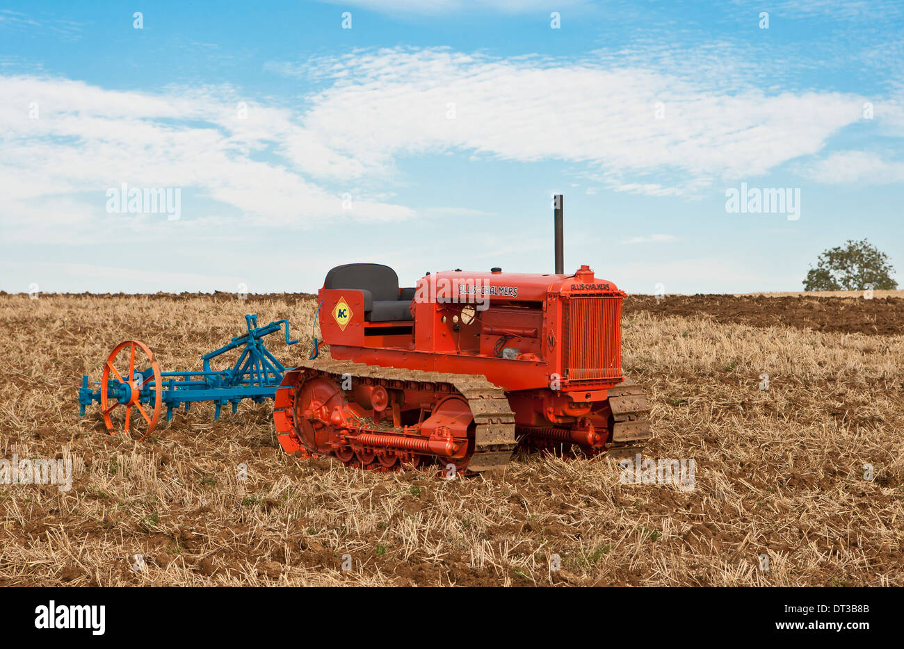 Tracteur à chenilles Allis Chalmers M Banque D'Images