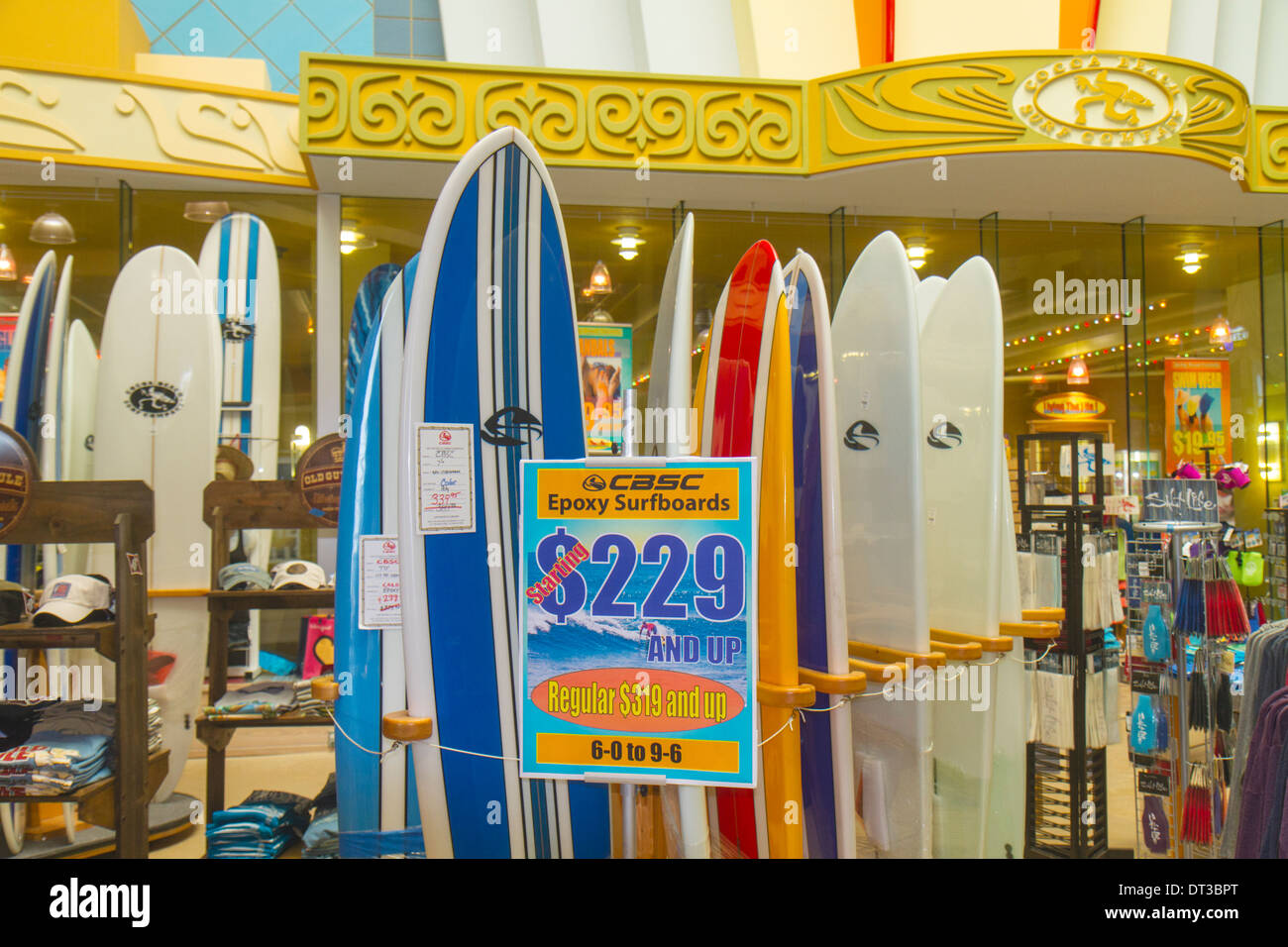 Cocoa Beach Florida, Cocoa Beach Surf Company, magasin, shopping shopper shoppers magasins marché marchés achats vente, magasins de détail Banque D'Images