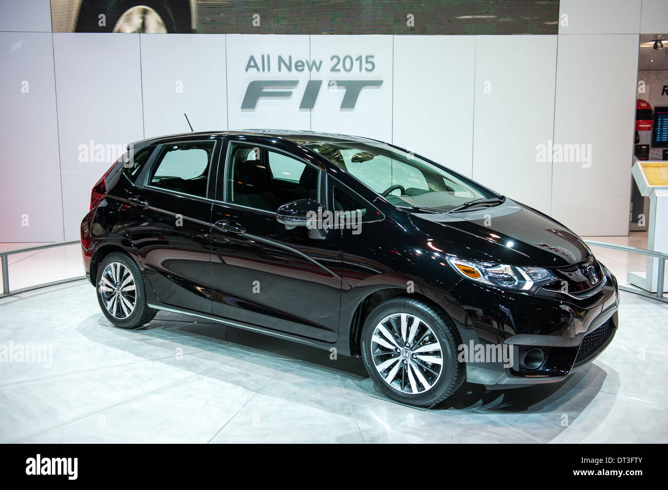 Chicago, USA. Feb 6, 2014. La Honda Fit 2015 sur l'affichage à l'auto de Chicago 2014 le 6 février 2014. Crédit : Max Herman / Alamy Live News Banque D'Images