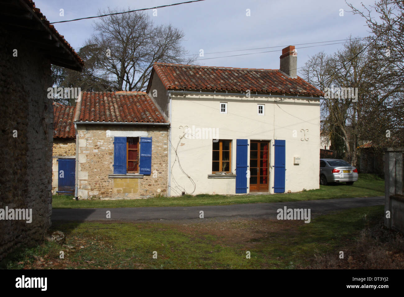 Maison rurale en France, Banque D'Images