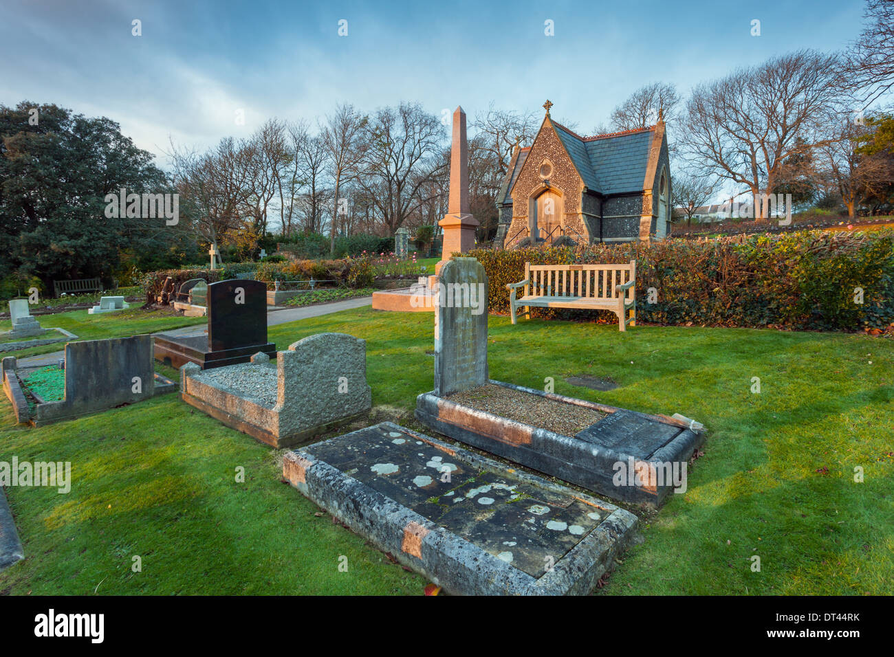 Un cimetière à Brighton, East Sussex, UK. Banque D'Images