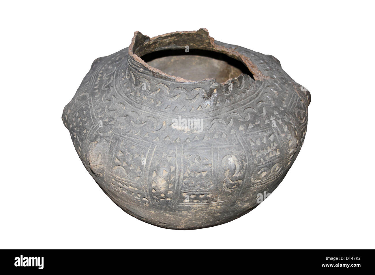 Urne funéraire anglo-saxon, Lincolnshire, Royaume-Uni Banque D'Images