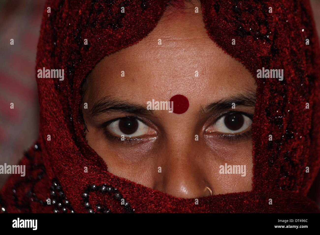 De Premchand, Patna, Bihar, Inde, 08 février 2014. Spellbound public bénéficie d comme Ranjan ali Kawal et partie du Punjab, en Inde joue chanson 'Duma dum mast kalandar" pendant le premier festival Soufi Sutra sur la fin de soirée d'hiver pour "la paix mondiale". Credit : Rupa Ghosh/Alamy Live News. Banque D'Images