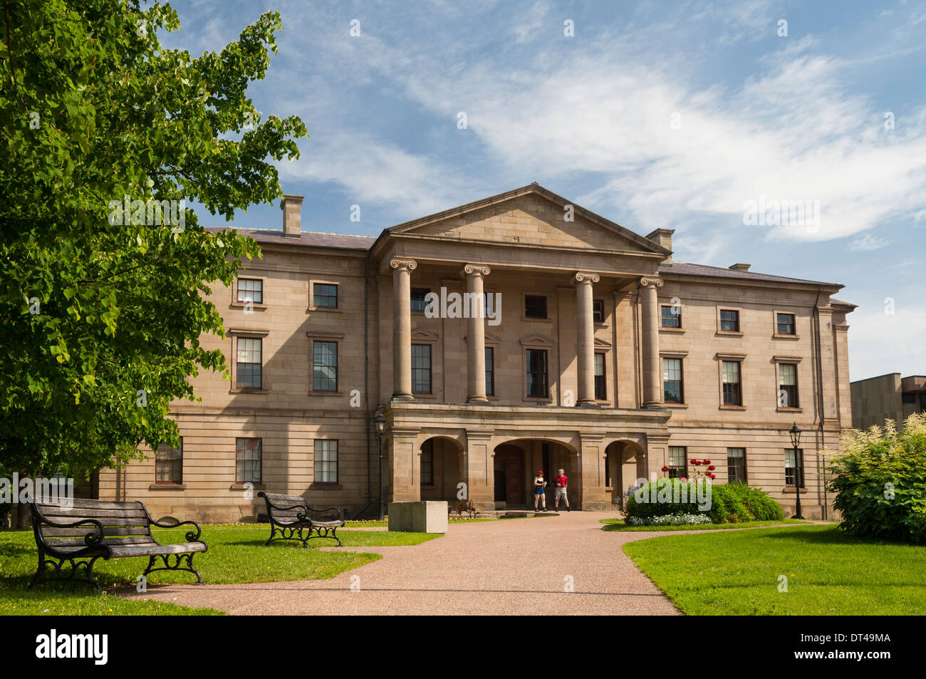 Le lieu historique national Province House dans le centre-ville de Charlottetown, Prince Edward Island, Canada. Banque D'Images