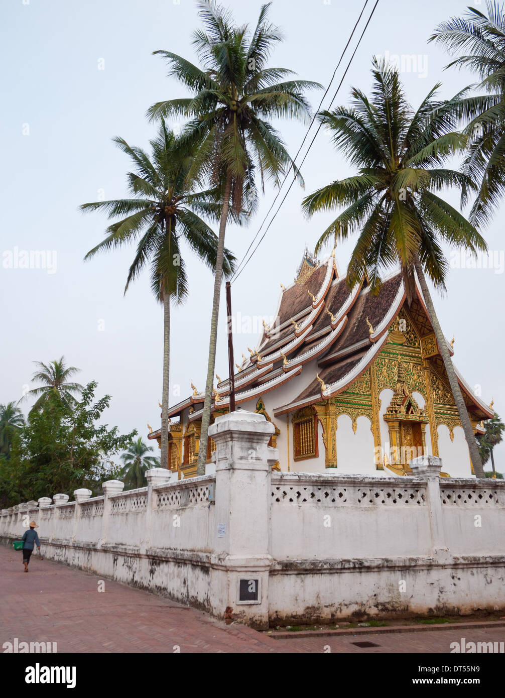 Une vue de Haw Pha Bang (the Golden Hall) à Luang Prabang, Laos. Banque D'Images
