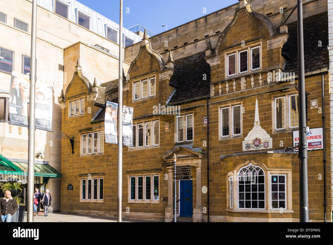 Maison gallois sur place du marché - Northampton Banque D'Images