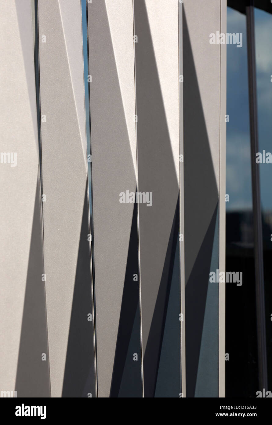 60 London, Londres, Royaume-Uni. Architecte : Kohn Pedersen Fox Associates (KPF), 2014. Détail de la façade. Banque D'Images